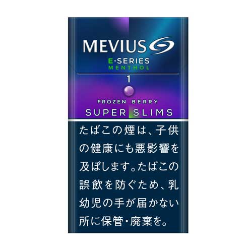 メビウス イーシリーズ  メンソール フローズンベリー 100’s スリム 1mg
